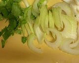 牛肉とセロリのスタミナ焼き作り方1写真