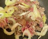 牛肉とセロリのスタミナ焼き作り方3写真