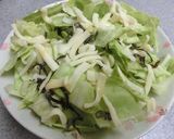 塩昆布チーズごま油で♪　おつまみキャベツ作り方1写真