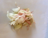 夏にさっぱり☆梅おくら茗荷の小鉢作り方2写真
