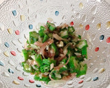 夏にさっぱり☆梅おくら茗荷の小鉢作り方5写真