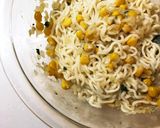 塩バターコーンのクリーミー和え麺作り方6写真