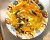 豚キムチ焼うどん味豚平焼き風作り方15写真