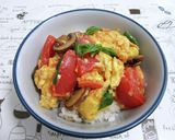 トマトと卵のバジル炒め作り方8写真