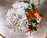 しらすとトマトの冷製パスタ風そうめん作り方1写真
