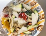 さっぱりポン酢炒め味豚こま大根青椒肉絲風作り方12写真