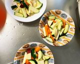 根菜あんかけうどん味温野菜サラダ作り方5写真