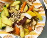 根菜あんかけうどん味温野菜サラダ作り方18写真