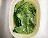 【離乳食初期】レンジでモロヘイヤペースト作り方2写真