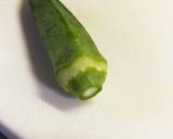 オクラと薄揚げとかつお節の香ばしい和え物作り方1写真