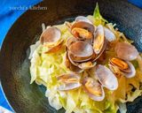 材料２つ！アサリとキャベツの酒蒸し作り方5写真