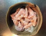 鶏皮と茄子の炒めもの(塩味)作り方1写真