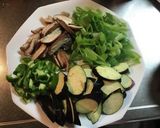鶏皮と茄子の炒めもの(塩味)作り方2写真