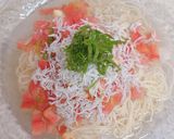 簡単5分♪冷たいトマト＆しらすスープ素麺作り方4写真