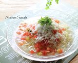 簡単5分♪冷たいトマト＆しらすスープ素麺作り方6写真