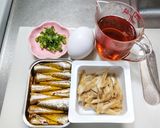 オイルサーディンで柳川丼作り方1写真