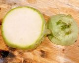 コールラビの冷製ポタージュ 野菜の甘さ作り方1写真