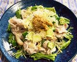 豚冷しゃぶ野菜盛り♡にんにく胡麻味噌添え作り方7写真