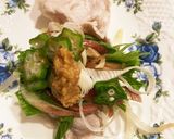 豚冷しゃぶ野菜盛り♡にんにく胡麻味噌添え作り方8写真