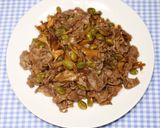ヒルナンデス☆乾燥舞茸と乾燥枝豆牛肉炒め作り方13写真