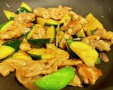 豚肉とズッキーニのみょうがポン酢炒め作り方5写真