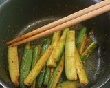 癖になる✩キュウリの焼きチーズカレー風作り方4写真