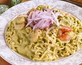 アボカドとえびの♡冷やしごま味ラーメン作り方8写真