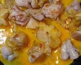 簡単！鶏もも肉の鶏たま大葉オイスター炒め作り方4写真