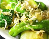 朝食にズッキーニトマトスクランブルエッグ作り方12写真