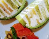 好きなフルーツでまるごとメロンケーキ作り方7写真