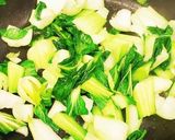 青梗菜と卵の炒め物作り方3写真