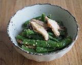 5分副菜！インゲン・椎茸のごま和え♪作り方3写真