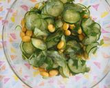 大葉香る!大豆・きゅうりの酢の物!作り方3写真