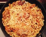 簡単☆豚キムチうどん作り方4写真