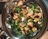 鶏皮と茄子の炒めもの(塩味)作り方6写真