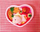 恐竜弁当　トリケラトプス全身　キャラ弁作り方5写真