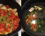 鯛とトマトのほうれん草のハーブ炒め作り方5写真