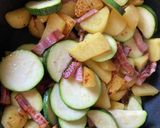 夏野菜とベーコンのチーズ風味作り方5写真