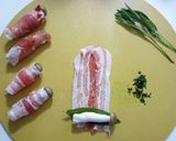 サルティンボッカ風ポークロール作り方1写真