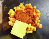 電子レンジおつまみ！カレー味コーンバター作り方1写真