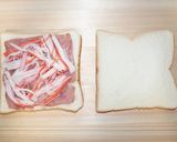焼豚のボリュームホットサンド☆ごまだれ味作り方2写真