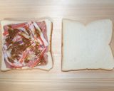 焼豚のボリュームホットサンド☆ごまだれ味作り方3写真
