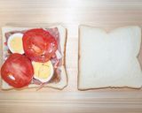 焼豚のボリュームホットサンド☆ごまだれ味作り方4写真