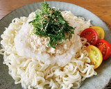 ツナマヨと大根おろしの冷製ラーメン作り方5写真