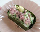 コンビーフときゅりの軍艦冷奴作り方3写真