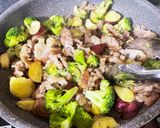 豚こまと野菜のハニーマスタード作り方7写真