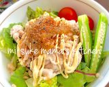 夏休みランチ❤冷しゃぶサラダうどん｡ஐஃ作り方4写真