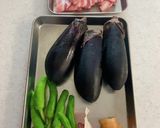 豚バラ肉と茄子のスタミナ味噌炒め作り方1写真