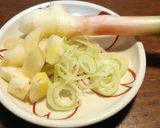 冷やしきつね蕎麦　薬味一杯　発酵玉葱作り方4写真