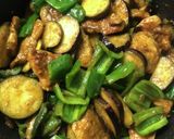 ハウスジャワカレー味鶏胸茄子ピーマン炒め作り方19写真